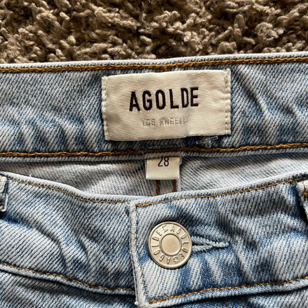 AGOLDE Toni Mid Rise Skinny Jeans in Daylight Size 28 Scenecore Emo Scene Y2K - Picture 5 of 14